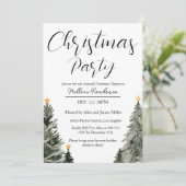 Invitación Fiesta Navideña Minimalista Moderna  招待状 (スタンド正面)