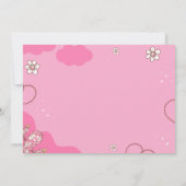 Invitación First Rodeo Birthday Girl Pink and whit 招待状 (裏面)