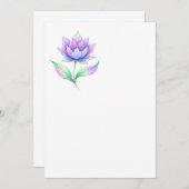 Invitacion flor multicolor 招待状 (正面/裏面)