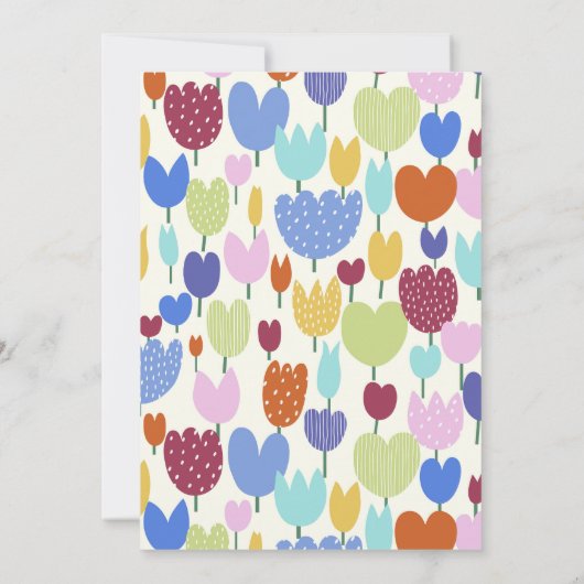 Invitación flores 招待状 (裏面)