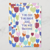 Invitación flores 招待状 (正面/裏面)