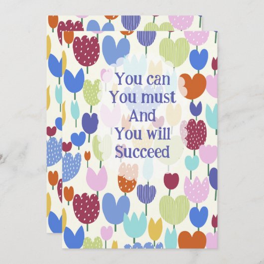 Invitación flores 招待状 (正面/裏面)