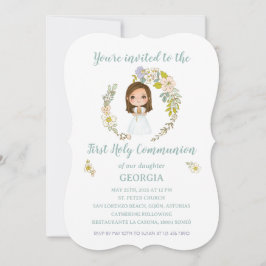 Invitación GEORGIA Primera Comunión 招待状