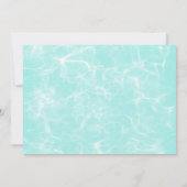Invitación Girls Pool Party Birthday – Pink & Teal 招待状 (裏面)