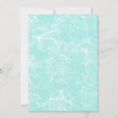 Invitación Girls Pool Party Birthday – Pink & Teal 招待状 (裏面)