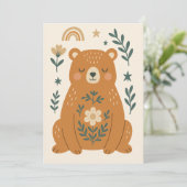 Invitación infantil – Osito Nórdico 招待状 (スタンド正面)