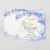 Invitación Invitation de cumpleaños dieciséis per 招待状 (正面/裏面)