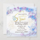 Invitación Invitation de cumpleaños dieciséis per 招待状 (正面)