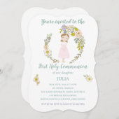 Invitación JULIA Primera Comunión 招待状 (正面/裏面)