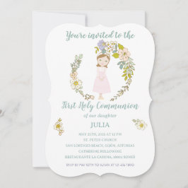 Invitación JULIA Primera Comunión 招待状