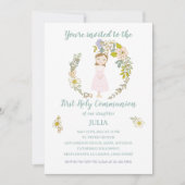 Invitación JULIA Primera Comunión 招待状 (正面)