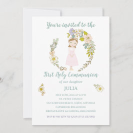 Invitación JULIA Primera Comunión 招待状