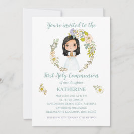 Invitación KATHERINE Primera Comunión 招待状