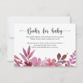 Invitación Lila and Gold Confetti Girl books for b 招待状 (正面)