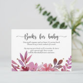 Invitación Lila and Gold Confetti Girl books for b 招待状 (スタンド正面)