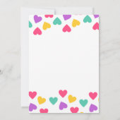 Invitación lluvia de amor 招待状 (裏面)