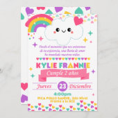 Invitación lluvia de amor 招待状 (正面/裏面)