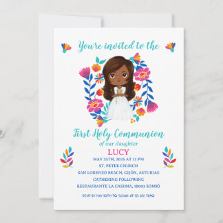 Invitación LUCY Primera Comunión 招待状