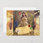 invitacion magica la bella y la bestia ポストカード (正面/裏面)