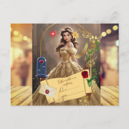 invitacion magica la bella y la bestia ポストカード