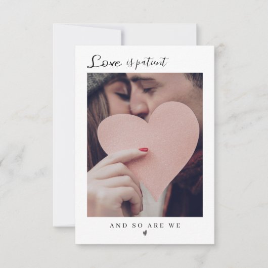  Invitación Minimalista moderna emitida 招待状 (正面)