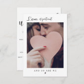  Invitación Minimalista moderna emitida 招待状 (正面/裏面)