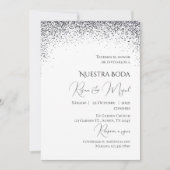 Invitación Minimalistic Spanish Wedding Invitation 招待状 (正面)