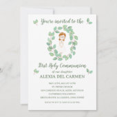 Invitación modelo Alexia Primera Comunión 招待状 (正面)