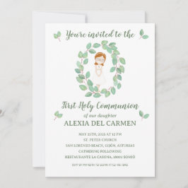 Invitación modelo Alexia Primera Comunión 招待状