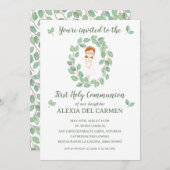 Invitación modelo Alexia Primera Comunión 招待状 (正面/裏面)
