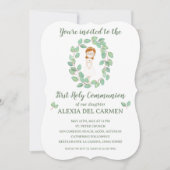 Invitación modelo Alexia Primera Comunión 招待状 (正面)