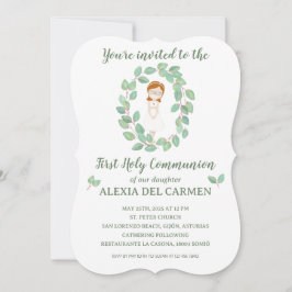Invitación modelo Alexia Primera Comunión 招待状