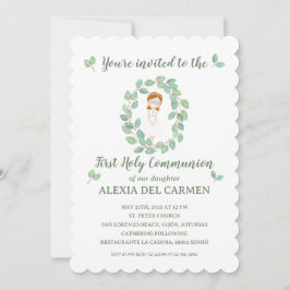 Invitación modelo Alexia Primera Comunión 招待状