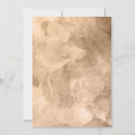 Invitación Modern Boho Floral Brunch Invitation 招待状 (裏面)