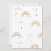 Invitación Modern Rainbow Invitation Birthday 招待状 (裏面)