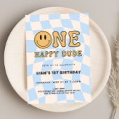 INVITACIÓN ONE HAPPY DUDE BIRTHDAY 招待状