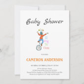 Invitación Pallasso en monocicle. L'alegria de viu 招待状 (正面)