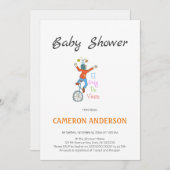 Invitación Pallasso en monocicle. L'alegria de viu 招待状 (正面/裏面)