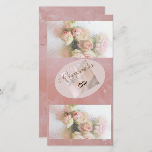 invitación para boda シーズンカード (正面/裏面)