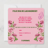 INVITACION PARA EL DIA DE LAS MADRES. 招待状 (正面)