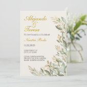 Invitacion Para Evento Verde Con Dorado (スタンド正面)