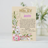 Invitación para fiesta de 15 años 招待状 (スタンド正面)