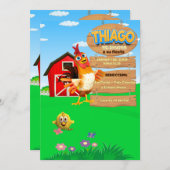 INVITACION PARA NIÑO "Bartolito' 招待状 (正面/裏面)