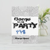 Invitación para personalizar Come to my Party 招待状 (スタンド正面)