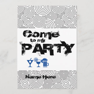 Invitación para personalizar Come to my Party 招待状