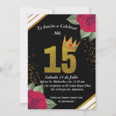 Invitacion para quinceañera  招待状 (正面)