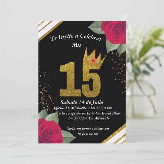 Invitacion para quinceañera  招待状 (スタンド正面)