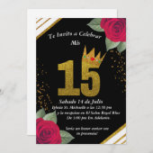 Invitacion para quinceañera 招待状 (正面/裏面)