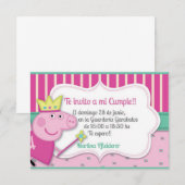 Invitacíon Pepa 招待状 (正面/裏面)