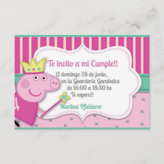 Invitacíon Pepa 招待状